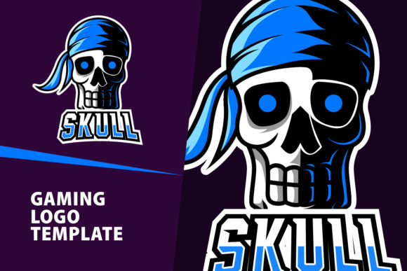 Download Pirate Skull Mascot Gaming Logo Design - Skull Collection