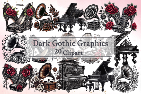 Download Dark Gothic Graphics Clipart Bundle - Graphic Collection