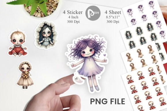 Download Haunted Doll Spirits Sticker - Haunted doll Collection