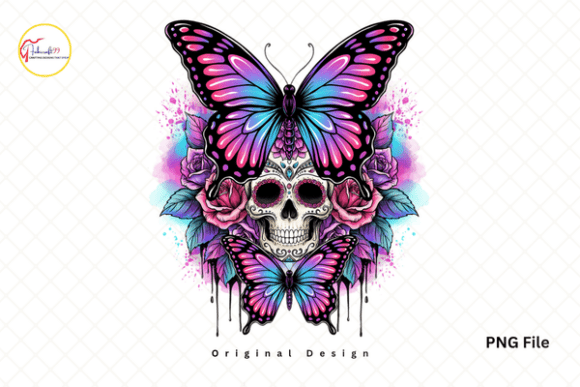 Download Dark Aesthetic Butterfly Skull PNG - Skull Collection