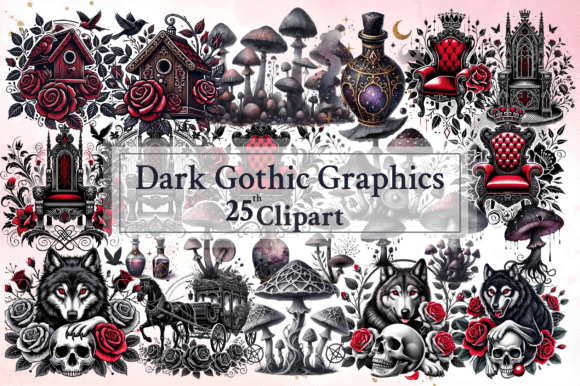 Download Dark Gothic Graphics Clipart Bundle - Graphic Collection